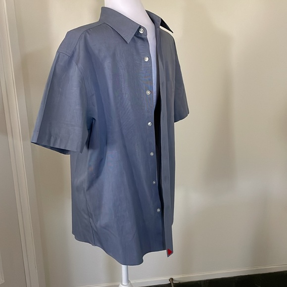 UNTUCKit Button Up Shirt Large Blue - Picture 2 of 8
